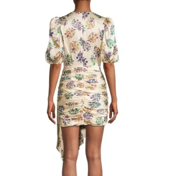 RONNY KOBO Monica Floral-Print Ruched Dress . - Picture 8 of 8